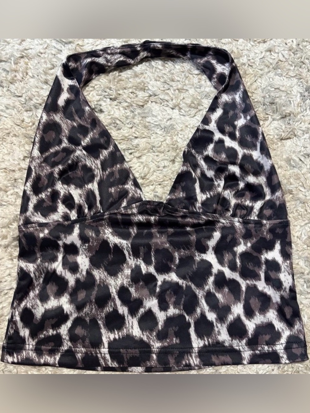 Halter Top Women's M and L Cheetah Print Sexy Party Layering nwt